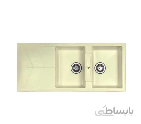 سینک گرانیتی گرانیکو مدل G800 کرم تیره