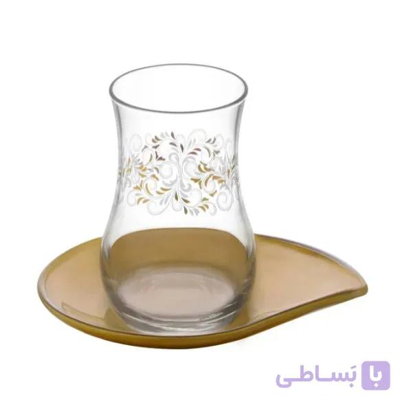 فنجان و نعلبکی 12 پارچه لاو مدل Pera