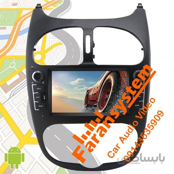 مانیتور اندروید پژو 206 برند FLYDYT مدل DYT391