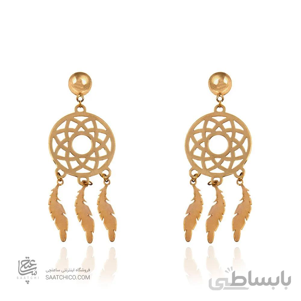 گوشواره طلا طرح هندسی (دریم کچر) کد LE620