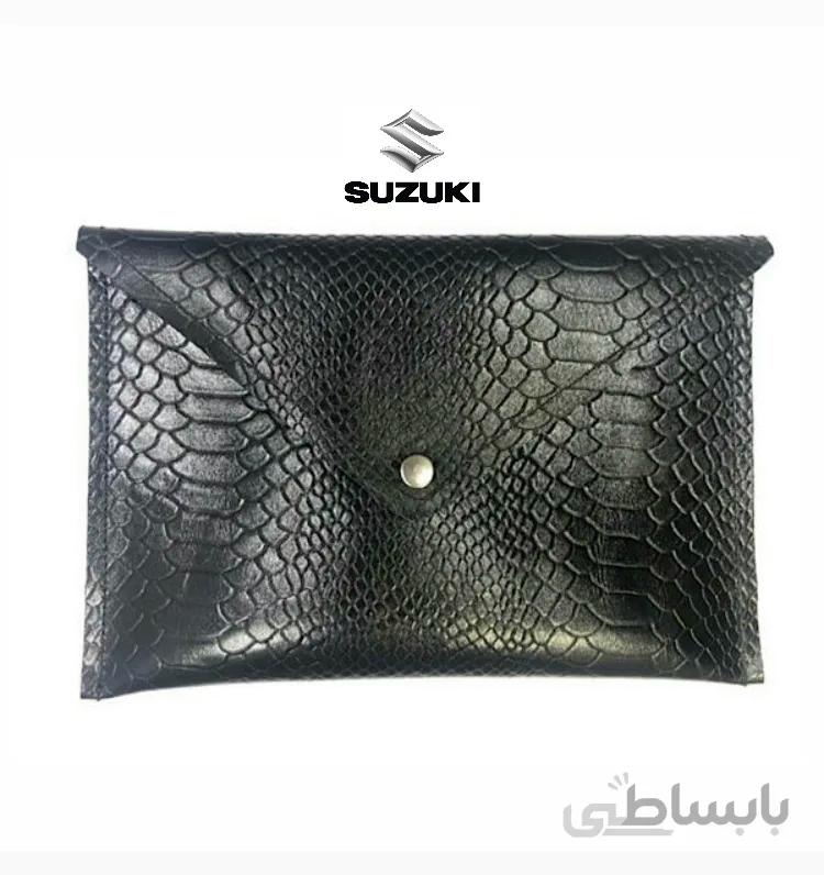 فولدر چرم مون مدل pyth SUZUKI
