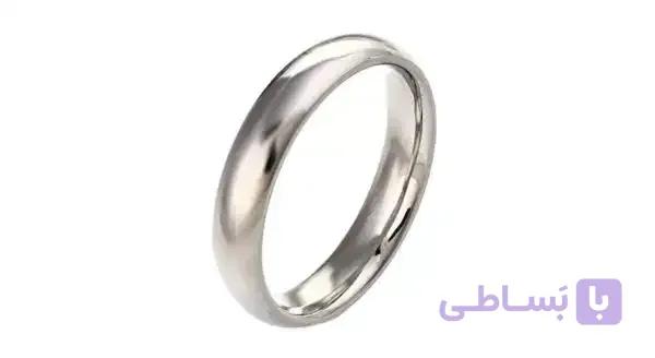 انگشتر رینگ ساده استیل نقره ای