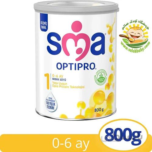 شیر خشک 800 گرمی اس ام آ اوپتی پرو شماره 1 SMA Optipro