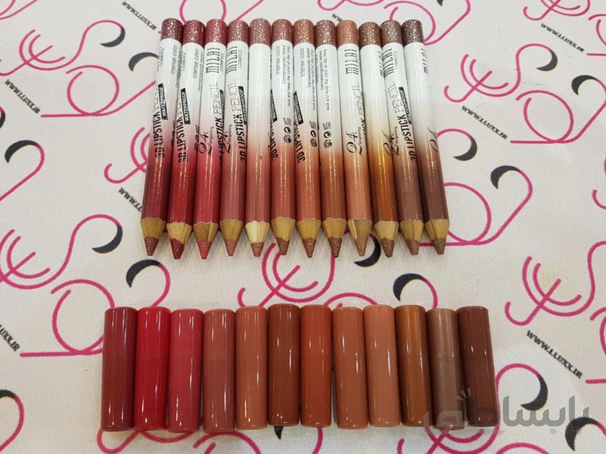 رژ لب مدادی اکلیلی میلای MILAI مدل لیپ استیک سه بعدی 3d lipstick