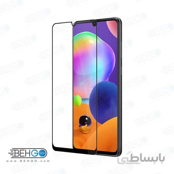 گلس A31 سامسونگ A31 محافظ صفحه نمایش شیشه ای ا31 تمام چسب گلس ای 31 سامسونگ Full Glue Glass Samsung Galaxy A 31 / A31