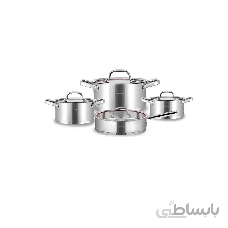 سرویس قابلمه استیل عرشیا مدل SS014-2767