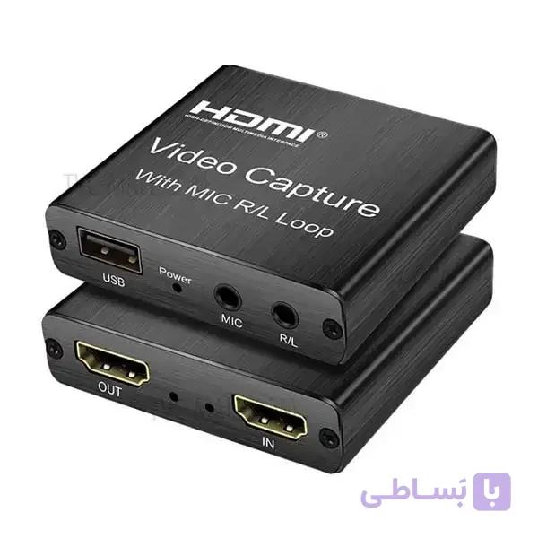 کارت کپچر اکسترنال HDMI همراه با پورت میکروفون لمونتک