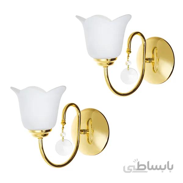 چراغ دیواری چشمه نور کد A856/1-1-G-Pro مجموعه دو عددی