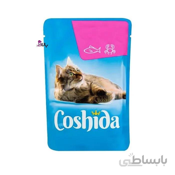 پوچ گربه کوشیدا سالمون و خرچنگ (100 گرم)