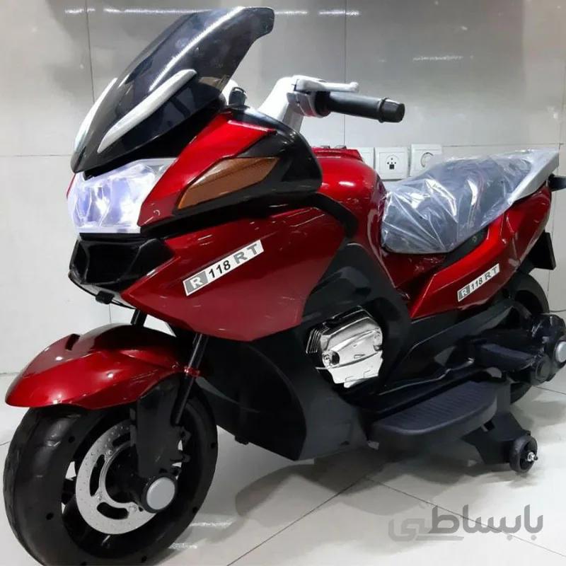 موتور شارژی بی ام و bmw r118 rt رنگ متالیک ا BMW R118-RT Motorcycle Rechargeable Battery Operated Baby Ride on Bike