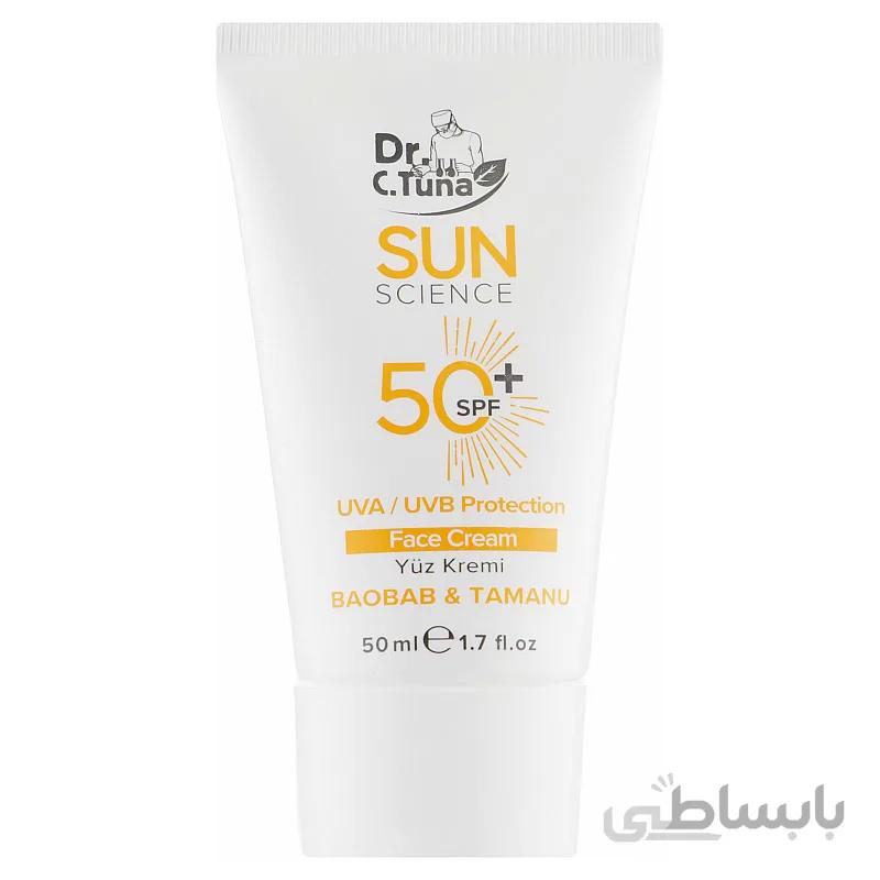 کرم ضدآفتاب فاقد چربی 50spf فارماسی سی تونا