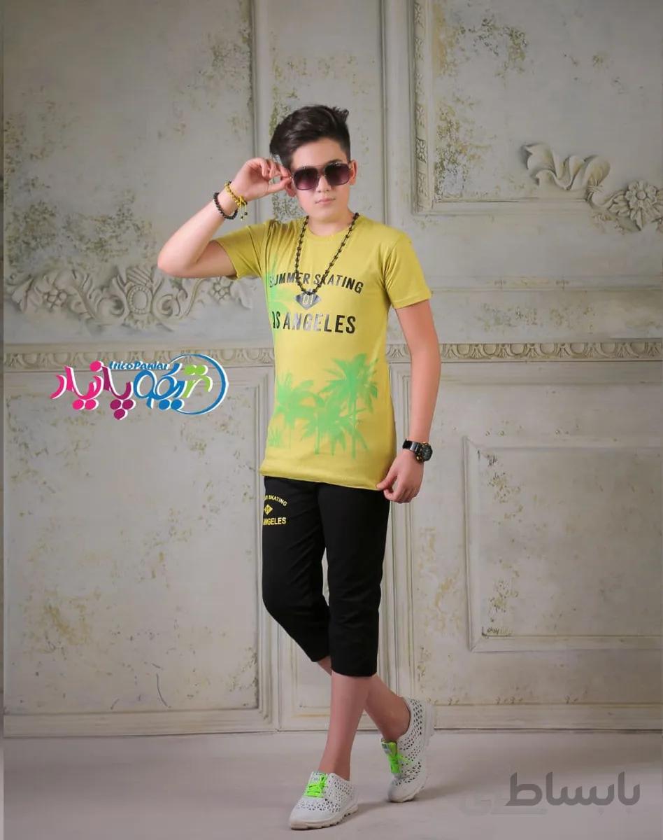 بلوزپنبه لاکرا شلوارک گلکسی(حداقل تعداد خرید 8 عدد)