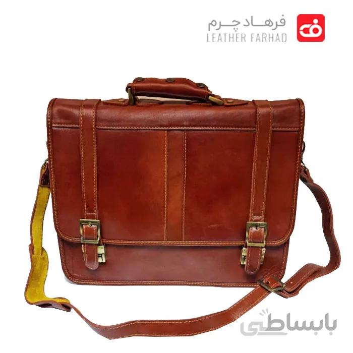 کیف اداری دست رنگ چرم طبیعی تبریز