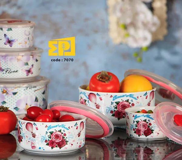 3تیکه فریزری ماکروفری درب دار