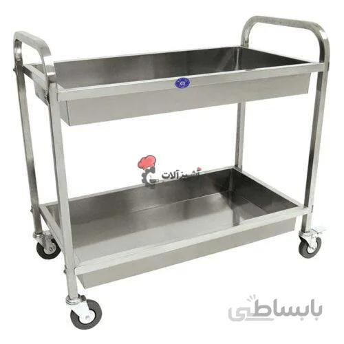 ترولی گود دو طبقه استیل