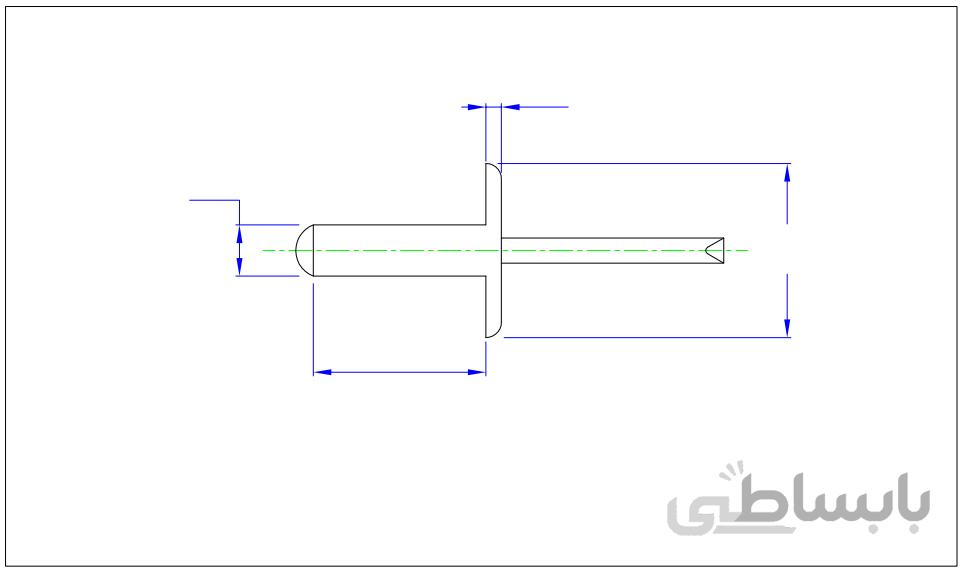 پرچ گل پهن 16*5