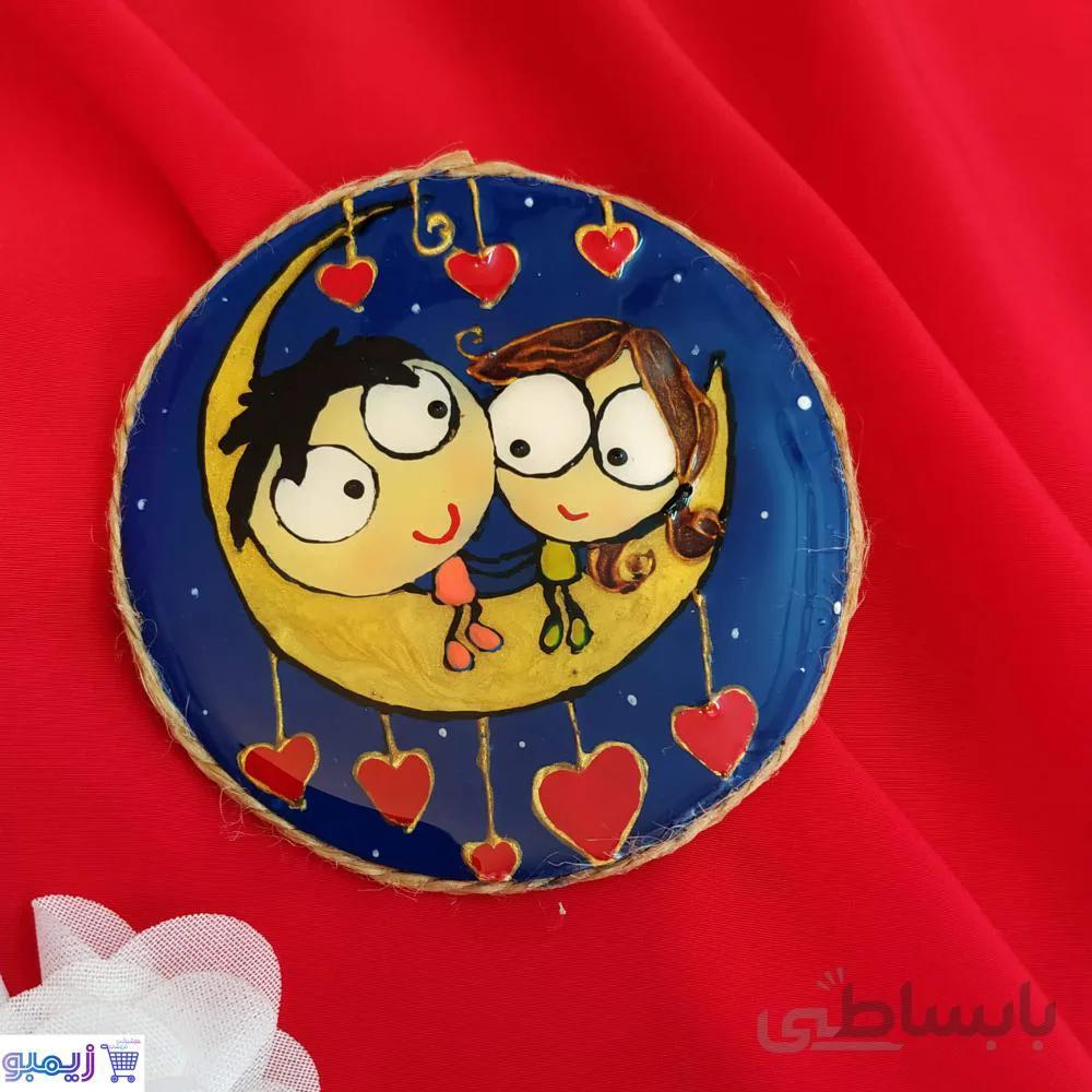 مگنت یخچال رزینی عاشقانه