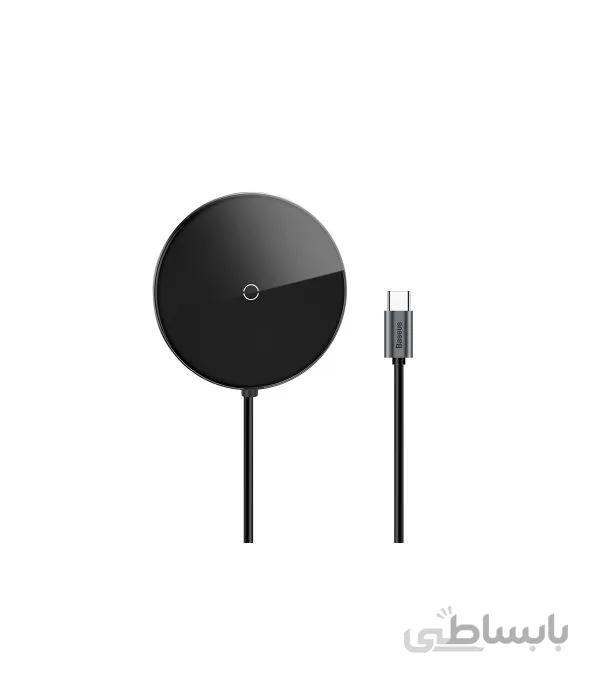 شارژر وایرلس و هاب 5 پورت بیسوس Baseus Circular Mirror Wireless Charger HUB WXJMY-0G