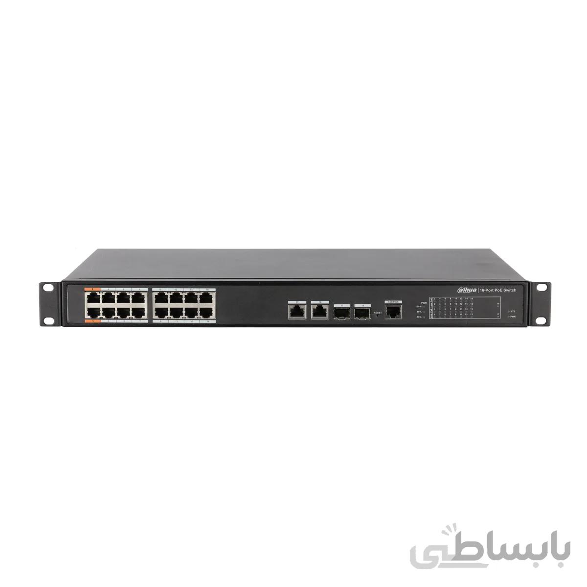 سوئیچ ۱۶ پورت داهوا مدل DH-PFS4218-16ET-240