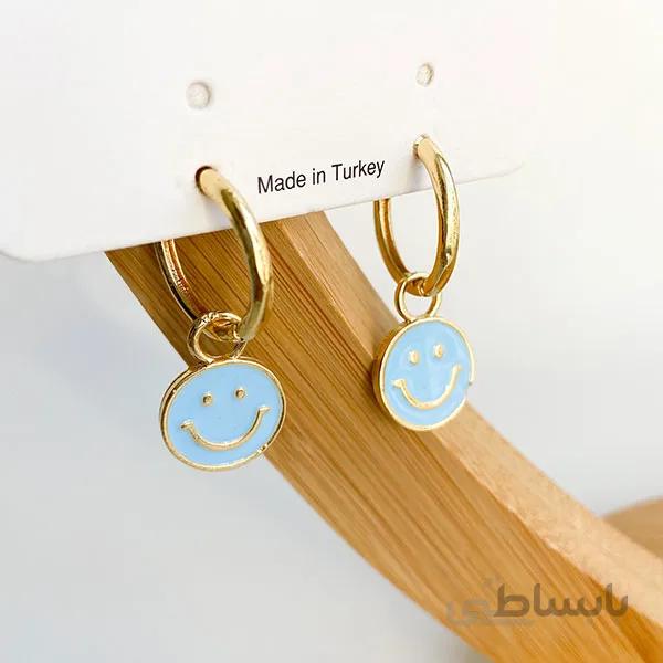 گوشواره اسمایل آبی
