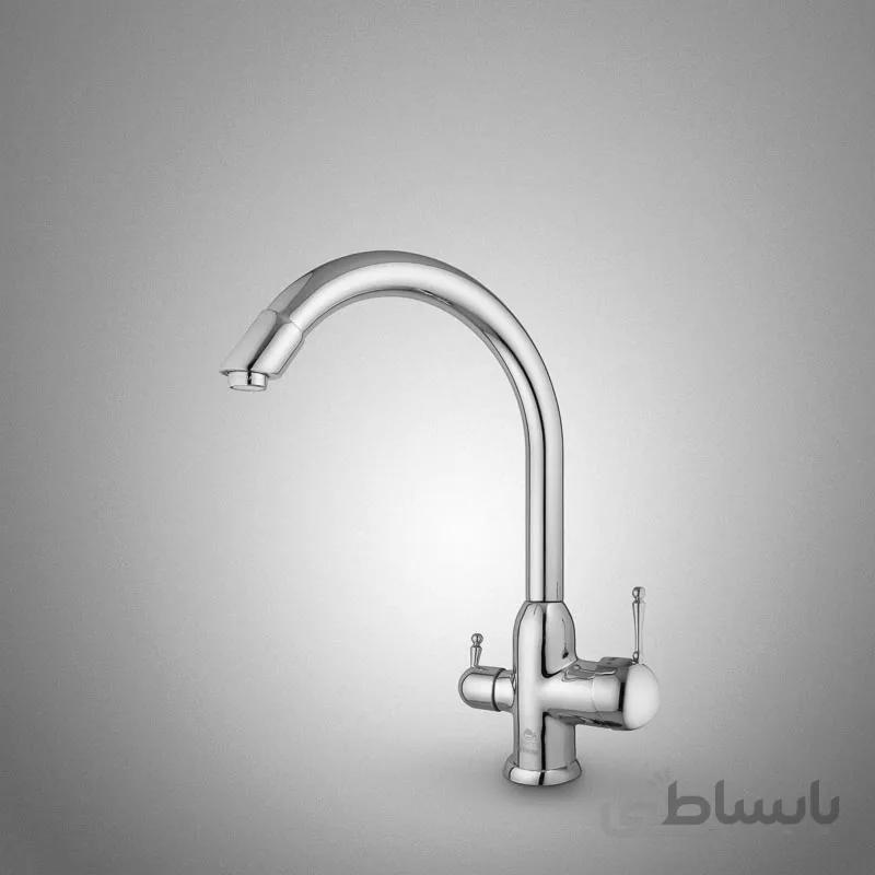 شیرآلات درخشان ظرفشویی دوکاره رز