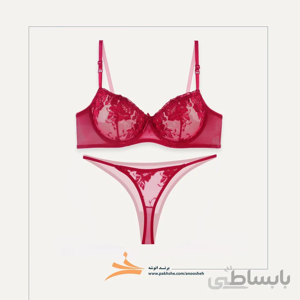 ست فانتزی قرمز فنردار تورگاز برند نوشه پوش کد 40904