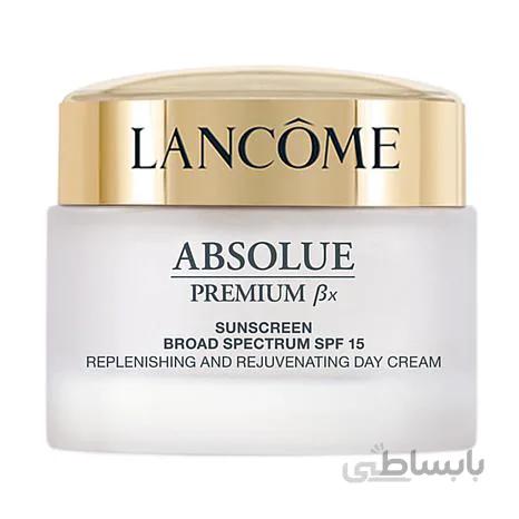 کرم روز جوانساز لانکوم از لاین لاکچری ابسولو حجم ۱۵ میل ا ABSOLUE PREMIUM ΒX REPLENISHING AND REJUVENATING CREAM