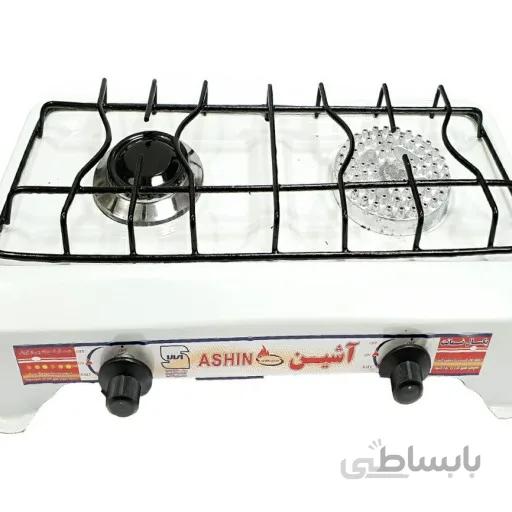 گاز رومیزی دوشعله لعاب آشین