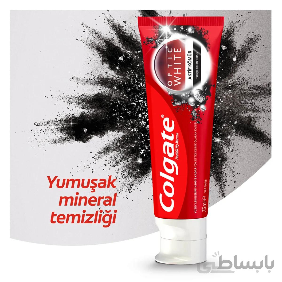 خمیردندان کولگیت مدل OPTIC WHITEحجم 75 میلی‌گرم