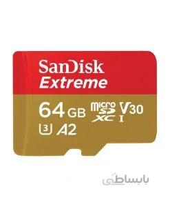کارت حافظه سندیسک SanDisk 64GB Extreme microSD U3