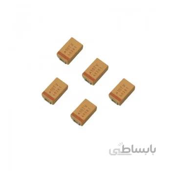 بسته 5 تایی خازن تانتالیوم SMD با ظرفیت 100uF 35V