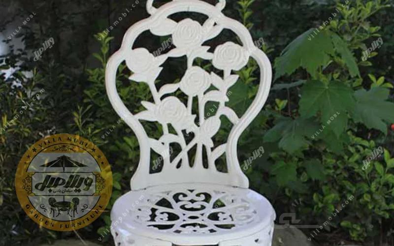 صندلی باغی آلومینیومی مدل رز