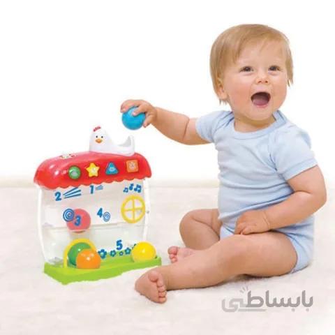 اسباب بازی راه توپ موزیکال طرح جوجه winfun مدل 000727