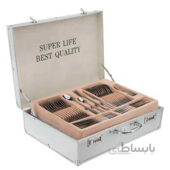 Super Life 401 Cutlery Set 128 Pcs ا سرویس قاشق و چنگال 128 پارچه سوپر لایف کد 401
