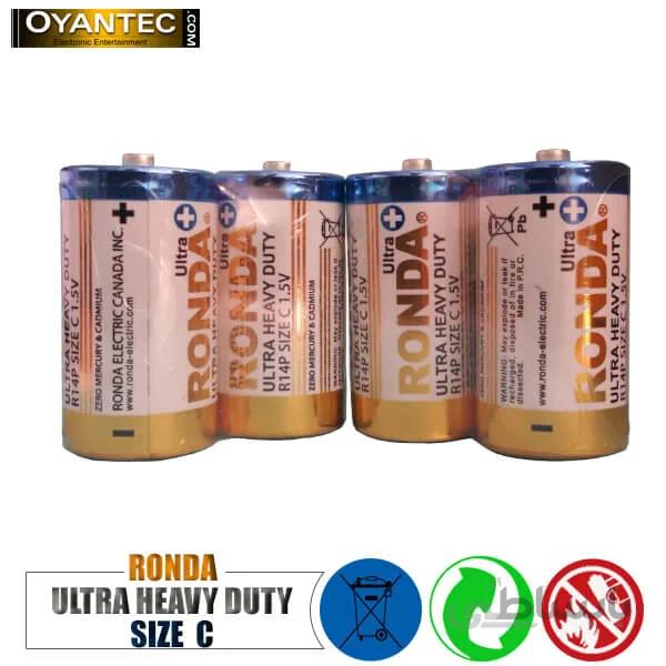 باتری متوسط روندا معمولی شیرینک 2 عددی ا Ronda Alkaline Medium Battery Pack Of 2