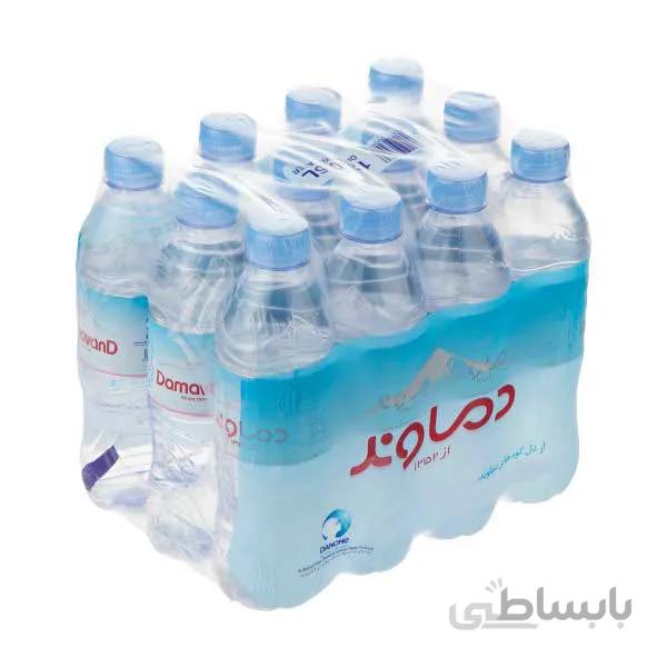 آب معدنی دماوند حجم 500 میلی‌لیتر باکس 12 عددی ا damavand mineral water 500ml