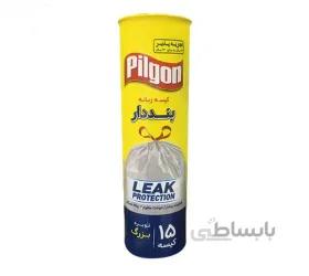 کیسه زباله پیلگون بنددار بزرگ بسته 15 عددی