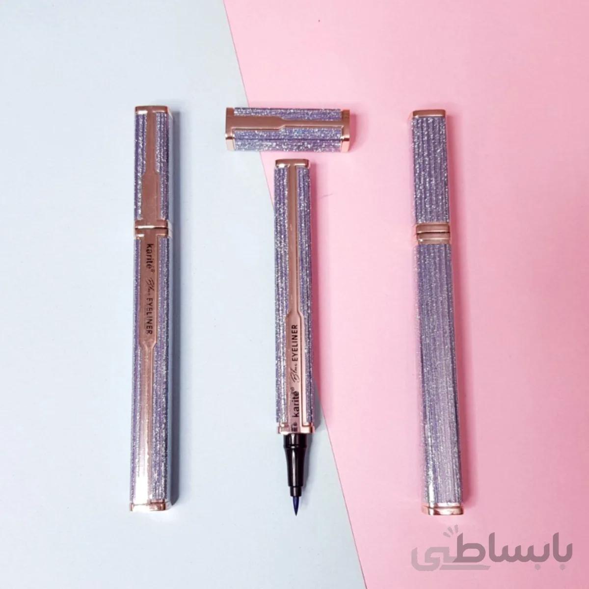 خط چشم آبی مات کاریته KARITE مدل فانتزی الماسی
