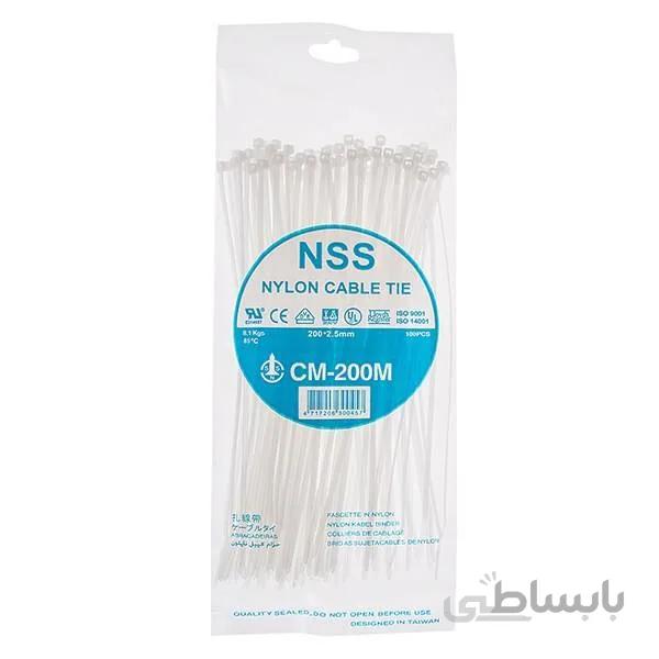 بست کمربندی NSS مدل CM-200M سایز 20 سانتی متری-بسته 100 عددی