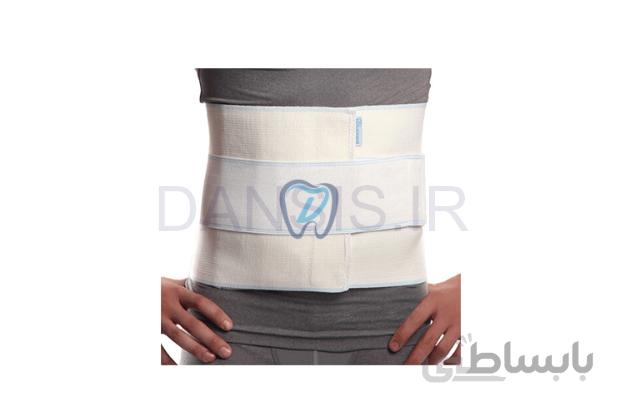 گرمکن طبی کلیه پشمی قابل تنظیم کد021 پاک سمن Paksaman ا Adjustable Woolen Abdominal Support with Soft Bar-021