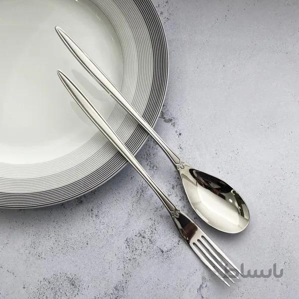 قاشق چنگال 6 نفره استیل کد 590397