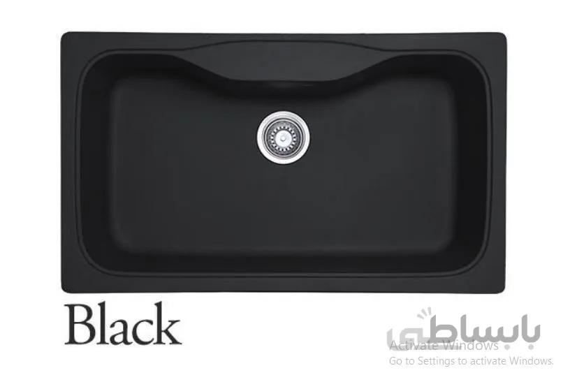 سینک گرانیتی مکاپا مدل لنوکس 90 مشکی