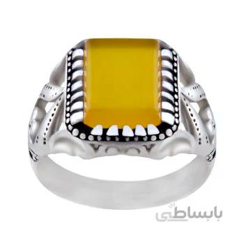 انگشتر نقره مردانه کد AM_023