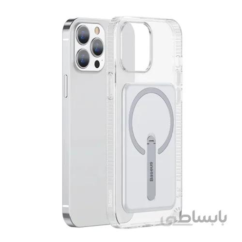 قاب محافظ مگنتی بیسوس آیفون Apple iPhone 13 Pro Max Baseus Magnetic Phone Case ARCX000202 استند دار