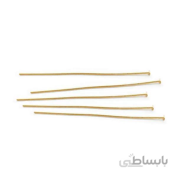 سوزن میخی طلایی 5cm بسته 12 عددی