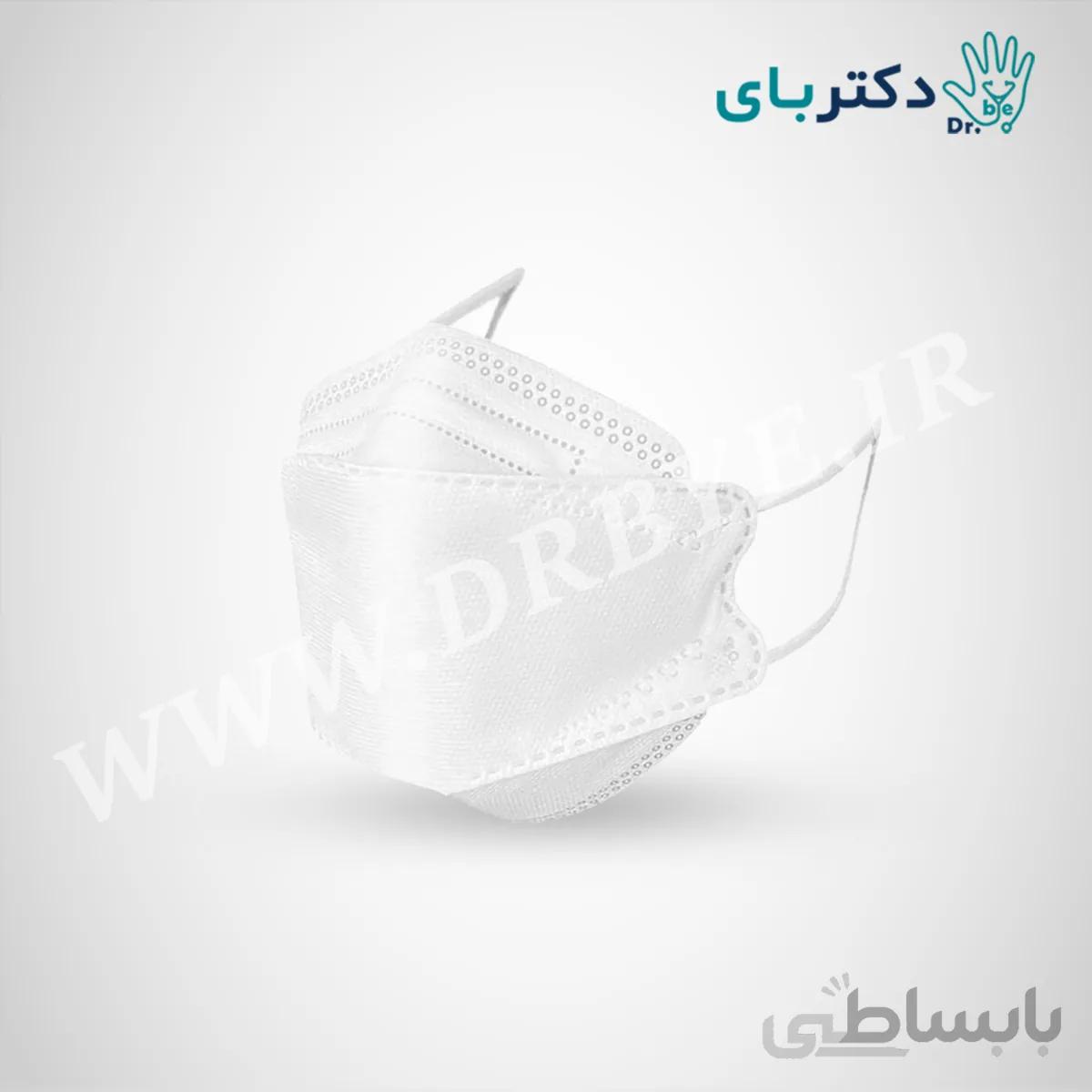 ماسک سه بعدی تنفسی برند دکتربای رنگ سفید 25 عددی و 50 عددی ا White Drbye 3D Mask