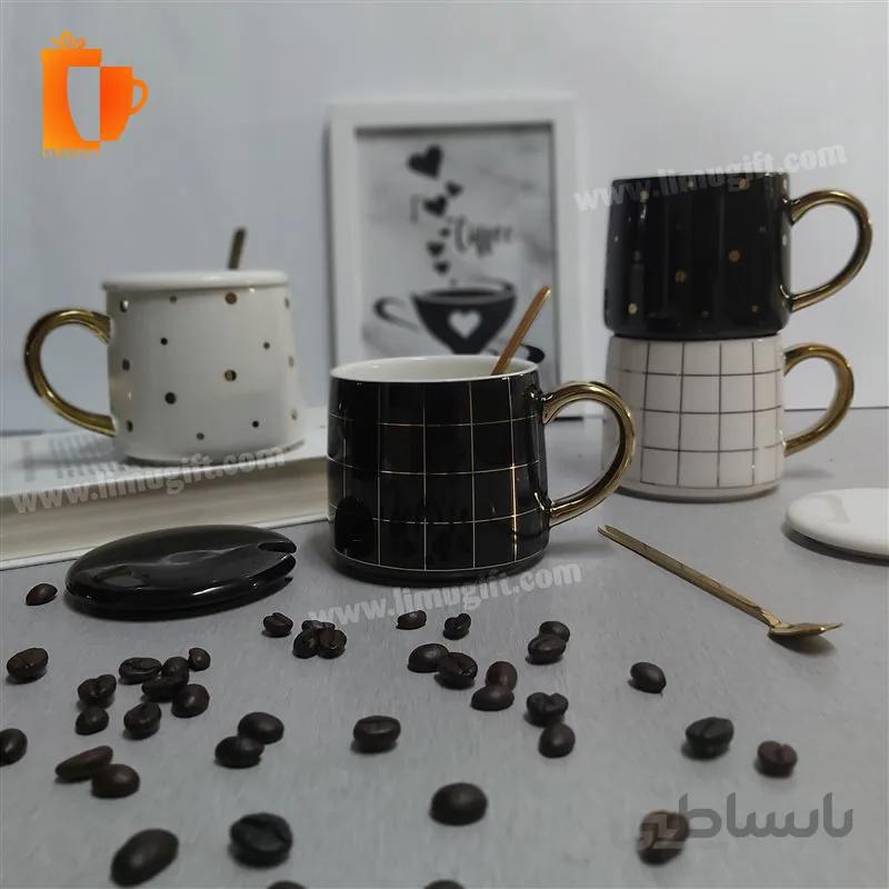 ماگ دسته طلایی