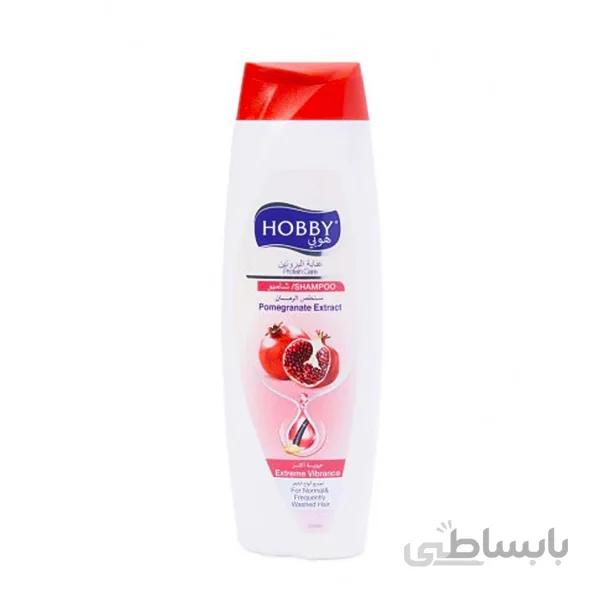 شامپو مو هوبی pomegranate extract حجم 600 میلی لیتر