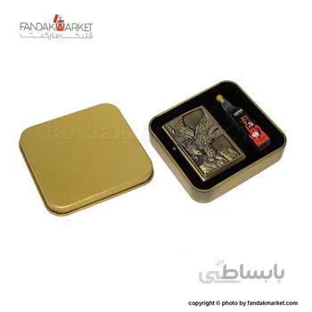 فندک کادویی جعبه دار ست با بنزین فندک