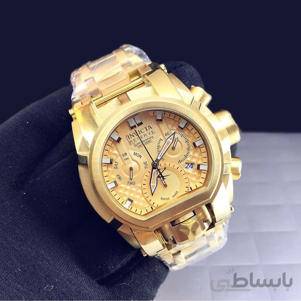 ساعت مچی اینویکتا مردانه زئوس طلایی INVICTA BOLT ZEUS 25209